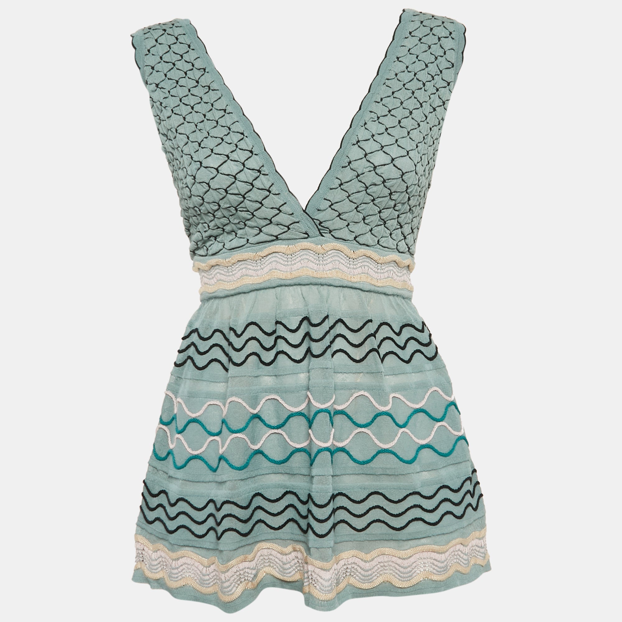 Туника без рукавов M Missoni синего цвета с узором
Туника без рукавов M Missoni синего цвета с узором