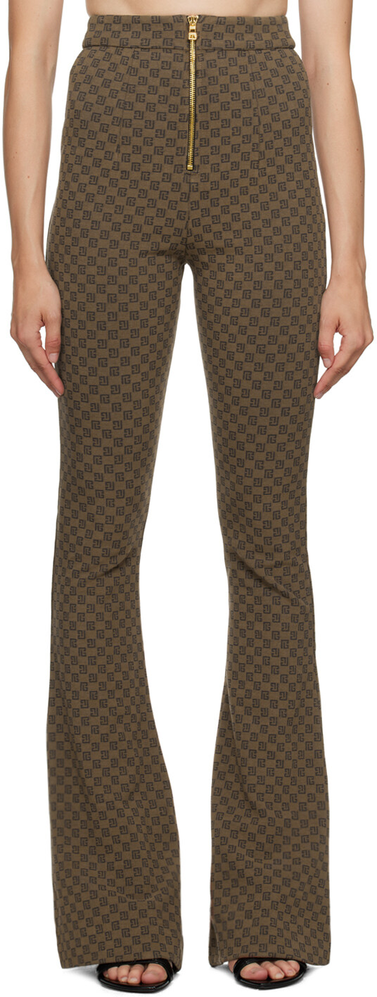 Balmain Коричневые мини-брюки для отдыха с монограммой, Коричневый, Balmain Коричневые мини-брюки для отдыха с монограммой
Balmain Коричневые мини-брюки для отдыха с монограммой, Коричневый, Balmain Коричневые мини-брюки для отдыха с монограммой