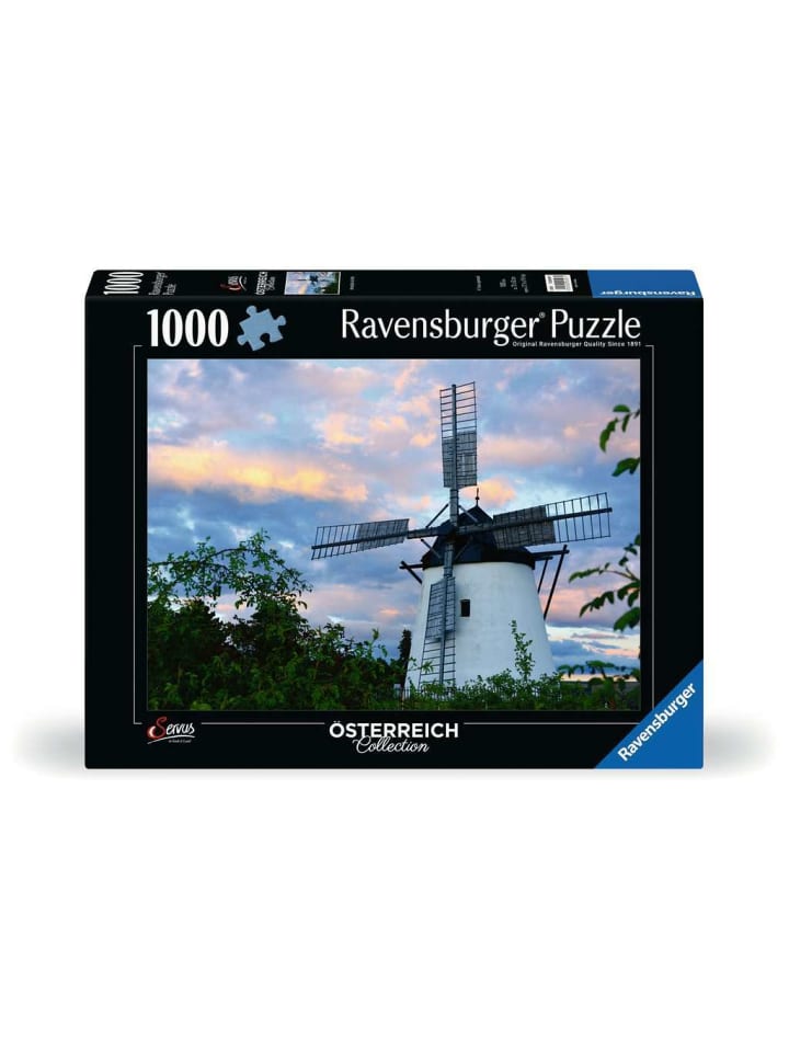 Пазл Ravensburger из 1000 деталей: Ветряная мельница возле Ретца в красочном исполнении
Пазл Ravensburger из 1000 деталей: Ветряная мельница возле Ретца в красочном исполнении