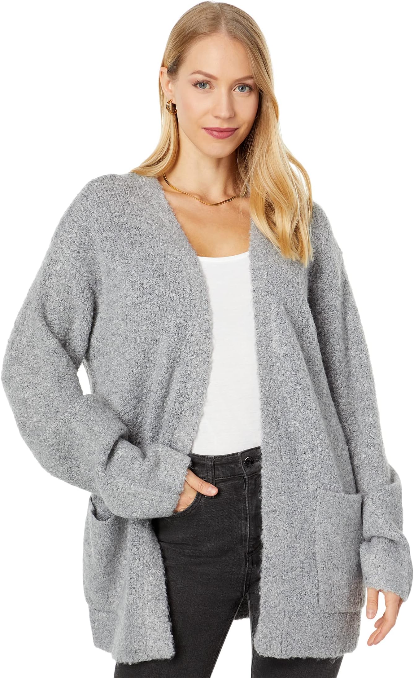 Свитер Three Dots Sherpa Cardigan, цвет Heather Charcoal
Свитер Three Dots Sherpa Cardigan, цвет Heather Charcoal