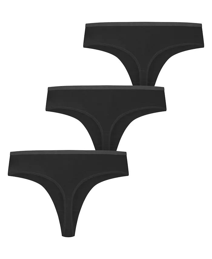 Комплект из 3 хлопковых стрингов больших размеров CITY CHIC, черный
Комплект из 3 хлопковых стрингов больших размеров CITY CHIC, черный