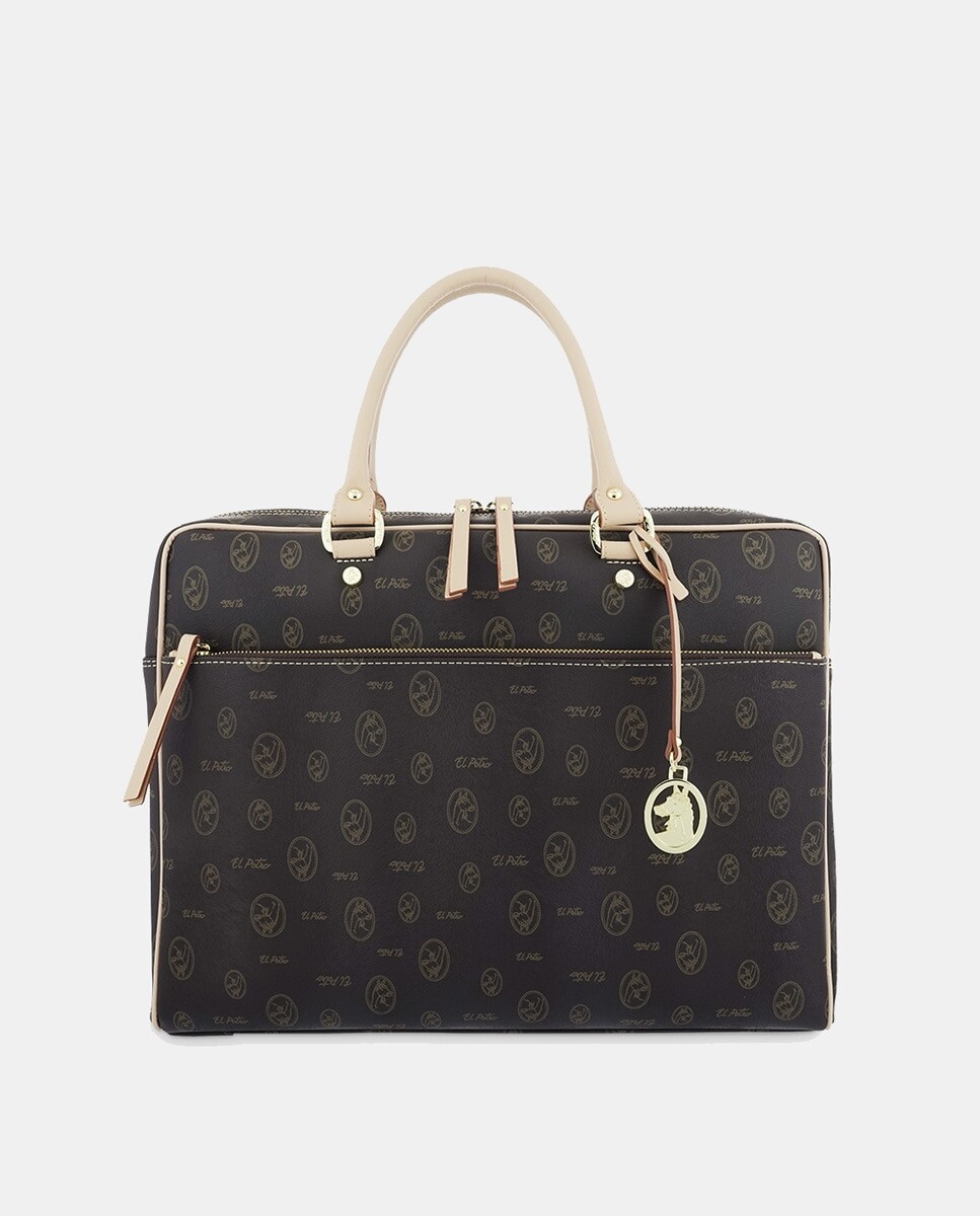 Папка для документов коричневого цвета из кожи и холста El Potro, коричневый
Папка для документов коричневого цвета из кожи и холста El Potro, коричневый