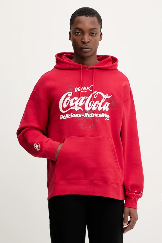 Хлопковая толстовка x coca cola Converse, красный
Хлопковая толстовка x coca cola Converse, красный
