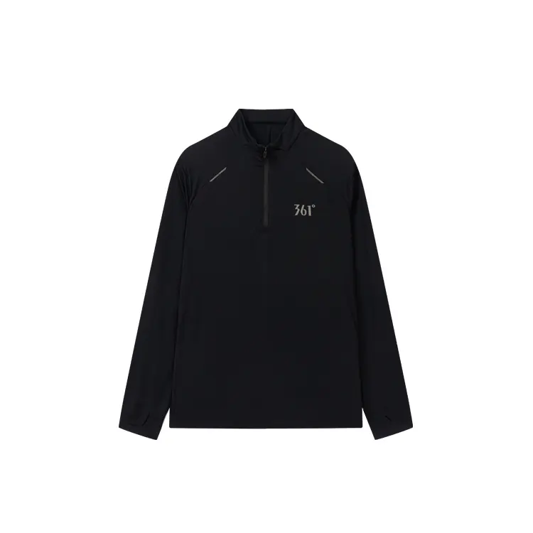 361° Футболка мужская Super Black с воротником стойка умеренно прямого кроя
361° Футболка мужская Super Black с воротником стойка умеренно прямого кроя