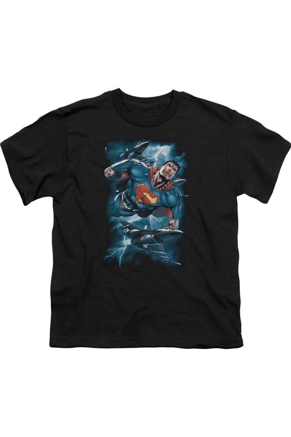 Футболка с коротким рукавом для детей "Супермен в бурном полете" Gildan, черный
Футболка с коротким рукавом для детей "Супермен в бурном полете" Gildan, черный