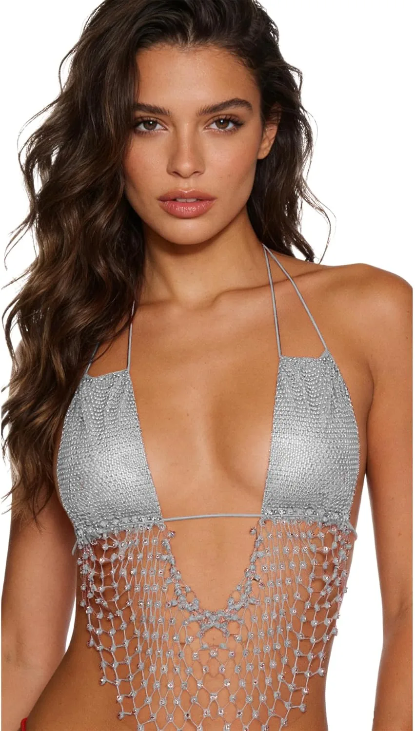 Женский топ-бикини с пайетками и стразами Alvivi
Женский топ-бикини с пайетками и стразами Alvivi