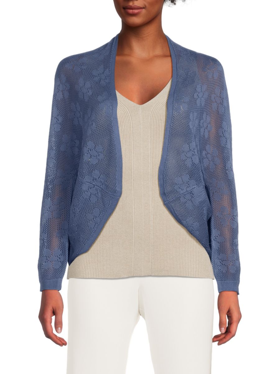 Кардиган с сетчатым принтом и открытым передом Joseph A, цвет Colony Blue
Кардиган с сетчатым принтом и открытым передом Joseph A, цвет Colony Blue