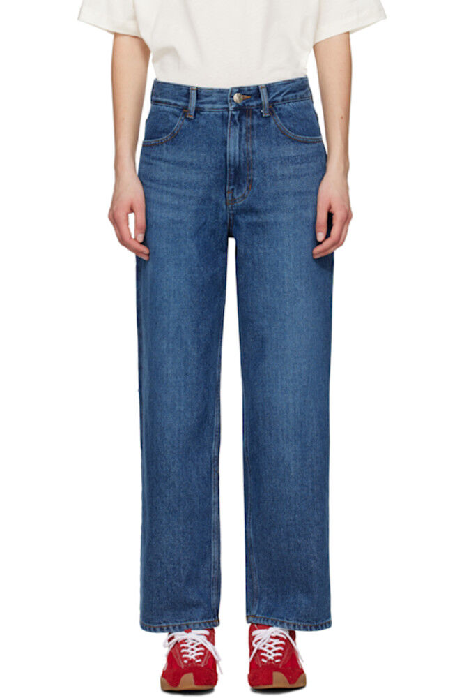 Синие выцветшие джинсы ADER error 
Синие выцветшие джинсы ADER error