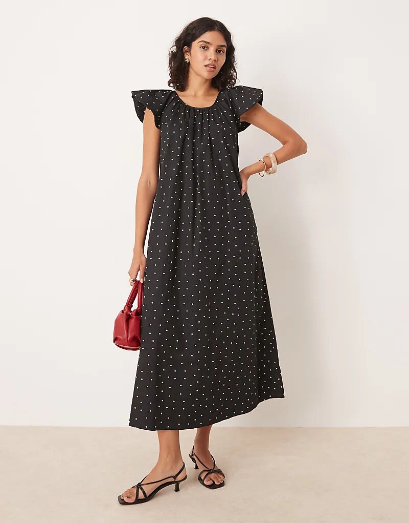 Платье миди в горошек YAS черного цвета
Платье миди в горошек YAS черного цвета