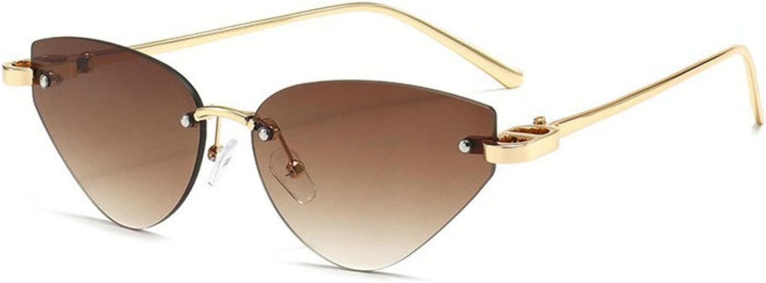 Willochra Сексуальные солнцезащитные очки «кошачий глаз» для женщин, без оправы, роскошная металлическая рама, защита от УФ-излучения UV400, солнцезащитные очки для активного отдыха, винтажные очки в стиле Y2K, C3
Willochra Сексуальные солнцезащитные очки «кошачий глаз» для женщин, без оправы, роскошная металлическая рама, защита от УФ-излучения UV400, солнцезащитные очки для активного отдыха, винтажные очки в стиле Y2K, C3