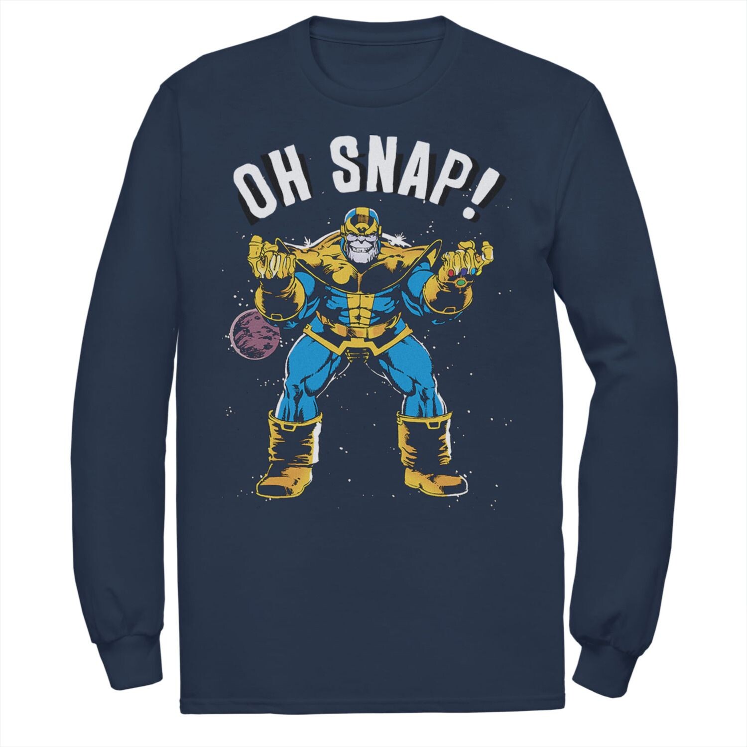 Мужской Marvel Thanos Space Oh Snap! Футболка в стиле ретро-комиксов
Мужской Marvel Thanos Space Oh Snap! Футболка в стиле ретро-комиксов