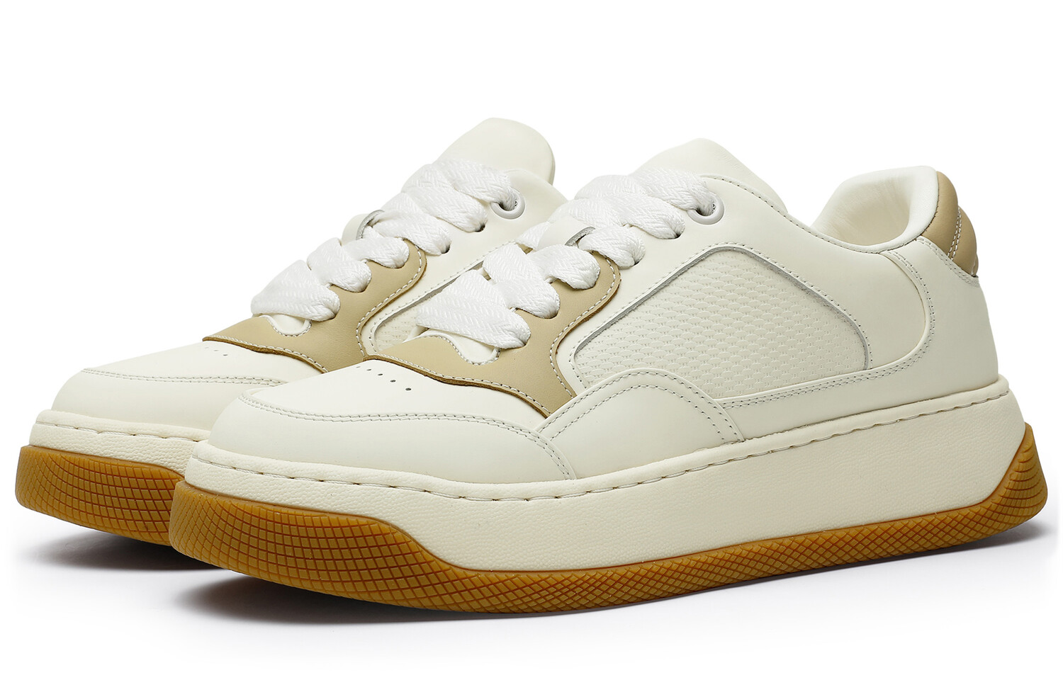 Кеды мужские, обувь для скейтбординга низкая белый/коричневый Desai
Кеды мужские, обувь для скейтбординга низкая белый/коричневый Desai