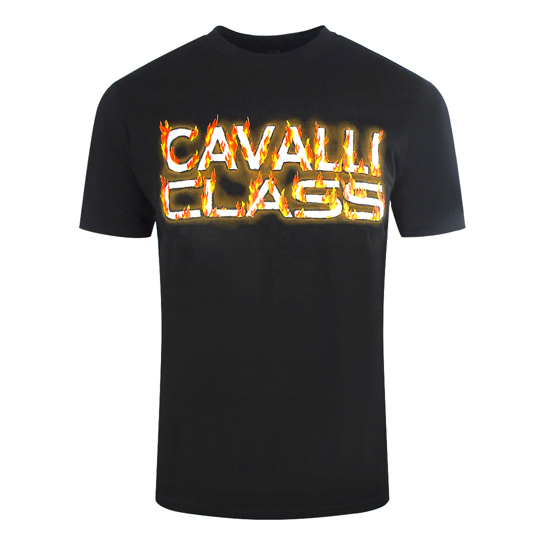 Футболка с пылающим логотипом it Cavalli Class, черный
Футболка с пылающим логотипом it Cavalli Class, черный