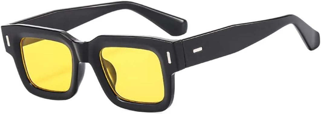 Ретро-модные панк-солнцезащитные очки прямоугольной формы для женщин и мужчин, классические, с защитой от УФ-излучения UV400, для использования на открытом воздухе VFDHN, Yellow
Ретро-модные панк-солнцезащитные очки прямоугольной формы для женщин и мужчин, классические, с защитой от УФ-излучения UV400, для использования на открытом воздухе VFDHN, Yellow