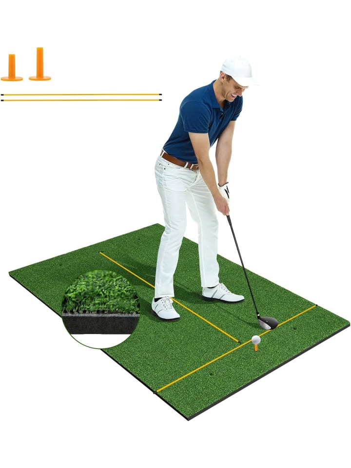 COSTWAY Тренировочный коврик для гольфа 152х92 см, зеленый
COSTWAY Тренировочный коврик для гольфа 152х92 см, зеленый