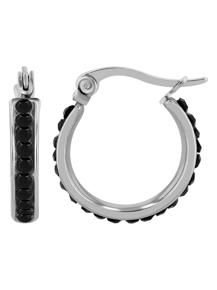 Adeliás Женские серьги - Серьги-кольца из нержавеющей стали со стразами серебристого цвета
Adeliás Женские серьги - Серьги-кольца из нержавеющей стали со стразами серебристого цвета