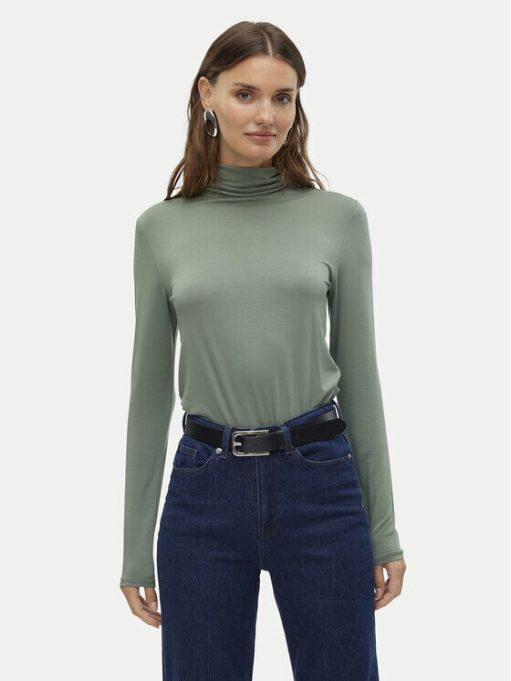 Свитер с высоким воротником приталенного кроя Vero Moda, зеленый
Свитер с высоким воротником приталенного кроя Vero Moda, зеленый