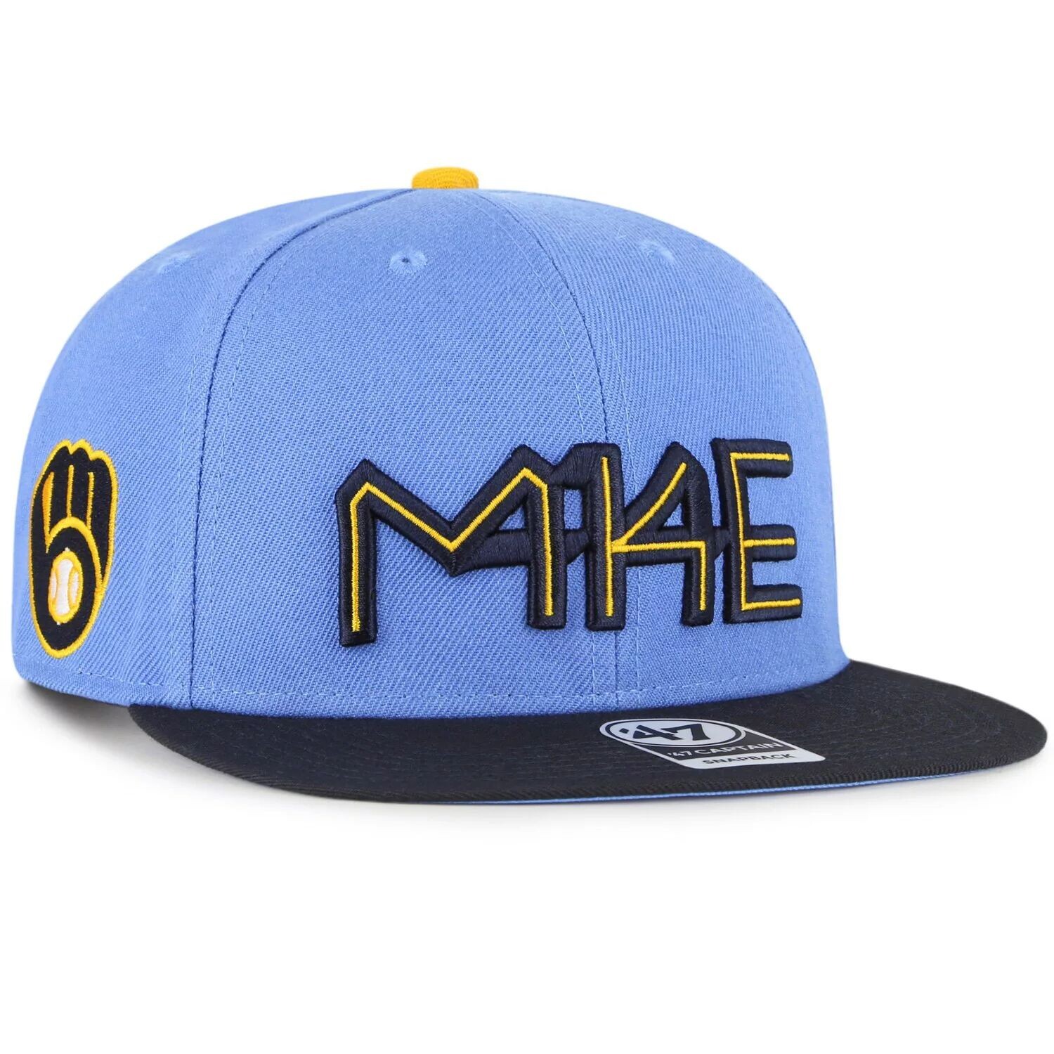 Мужская кепка '47 Powder Blue Milwaukee Brewers 2022 City Connect Captain Snapback
Мужская кепка '47 Powder Blue Milwaukee Brewers 2022 City Connect Captain Snapback
