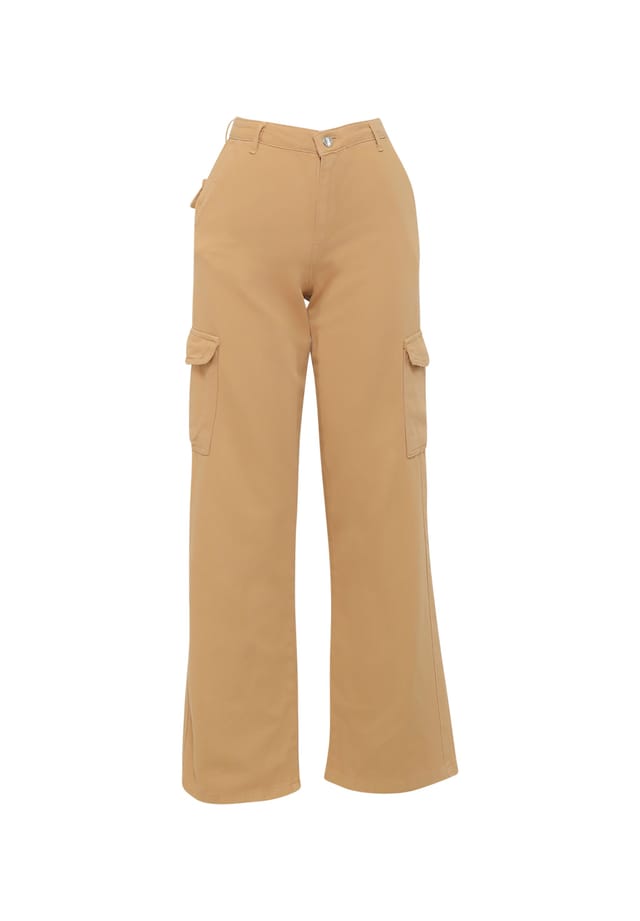 Брюки-Карго lil с характерными карманами на ногах Freshlions, бежевый 
Брюки-Карго lil с характерными карманами на ногах Freshlions, бежевый