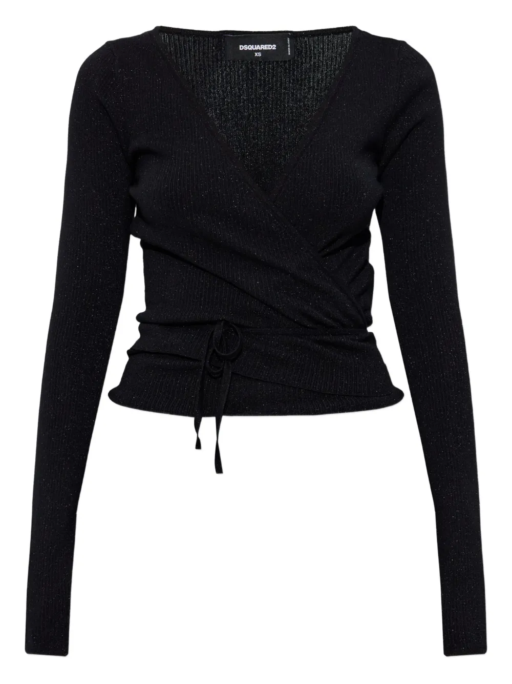 Топ, обёрнутый люрексом Dsquared2, черный
Топ, обёрнутый люрексом Dsquared2, черный