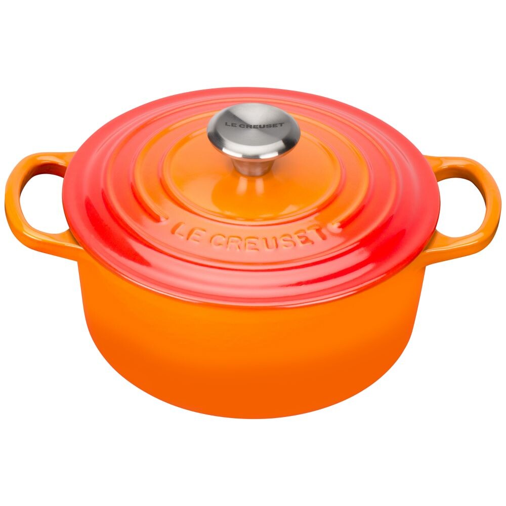 Фирменная чугунная круглая кастрюля Le Creuset, вулканического происхождения, 20 см
Фирменная чугунная круглая кастрюля Le Creuset, вулканического происхождения, 20 см