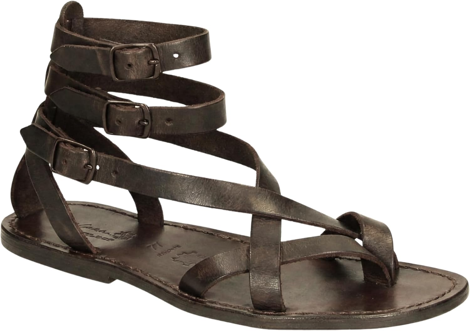 Мужские кожаные сандалии Gianluca | Итальянские ручной работы, стиль гладиатора, подошва с заземлением, европейская посадка, изготовлены во Флоренции, Италия Gianluca - L'artigiano del cuoio, темно-коричневый
Мужские кожаные сандалии Gianluca | Итальянские ручной работы, стиль гладиатора, подошва с заземлением, европейская посадка, изготовлены во Флоренции, Италия Gianluca - L'artigiano del cuoio, темно-коричневый