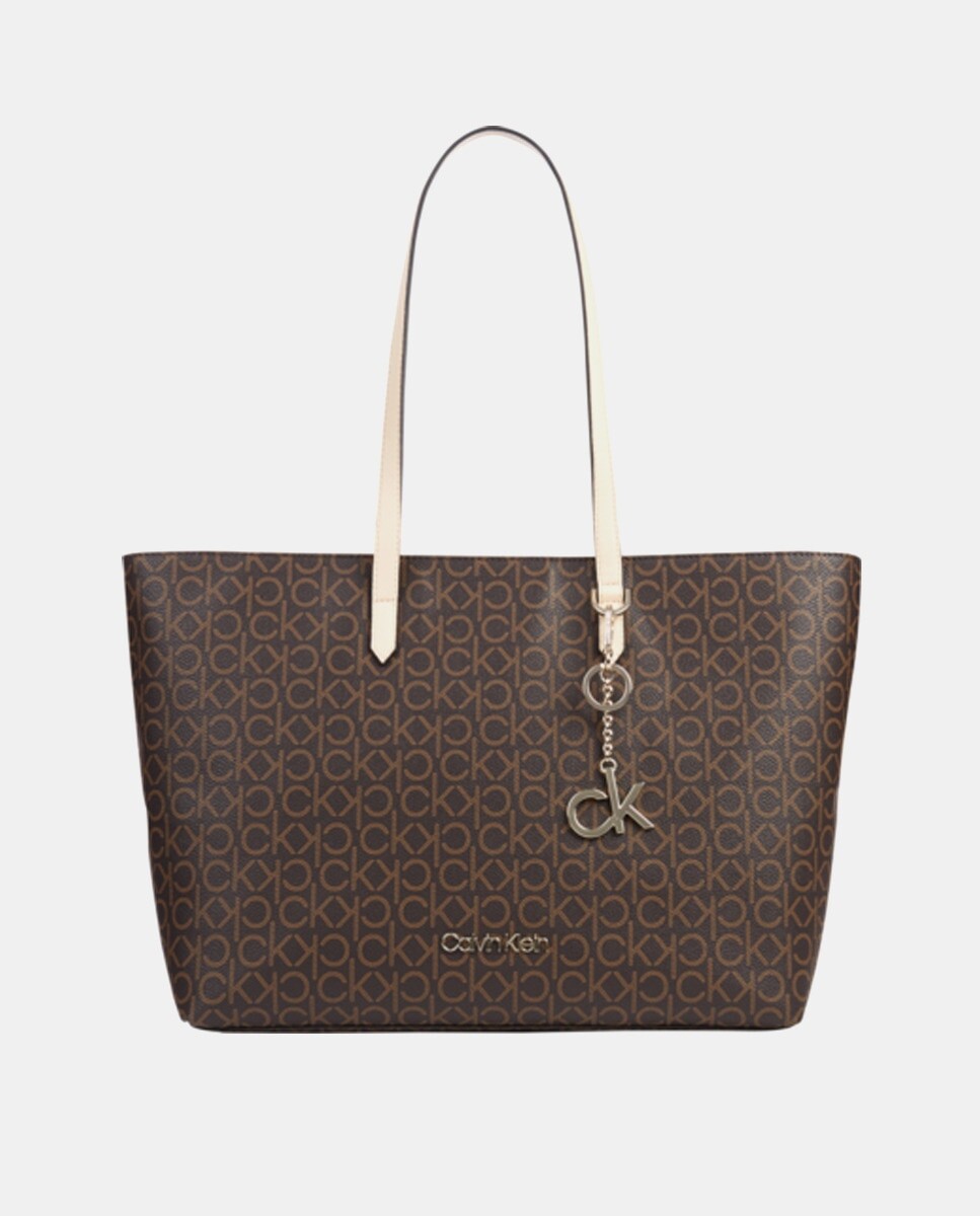 Коричневая сумка-шоппер с монограммой Calvin Klein, коричневый
Коричневая сумка-шоппер с монограммой Calvin Klein, коричневый