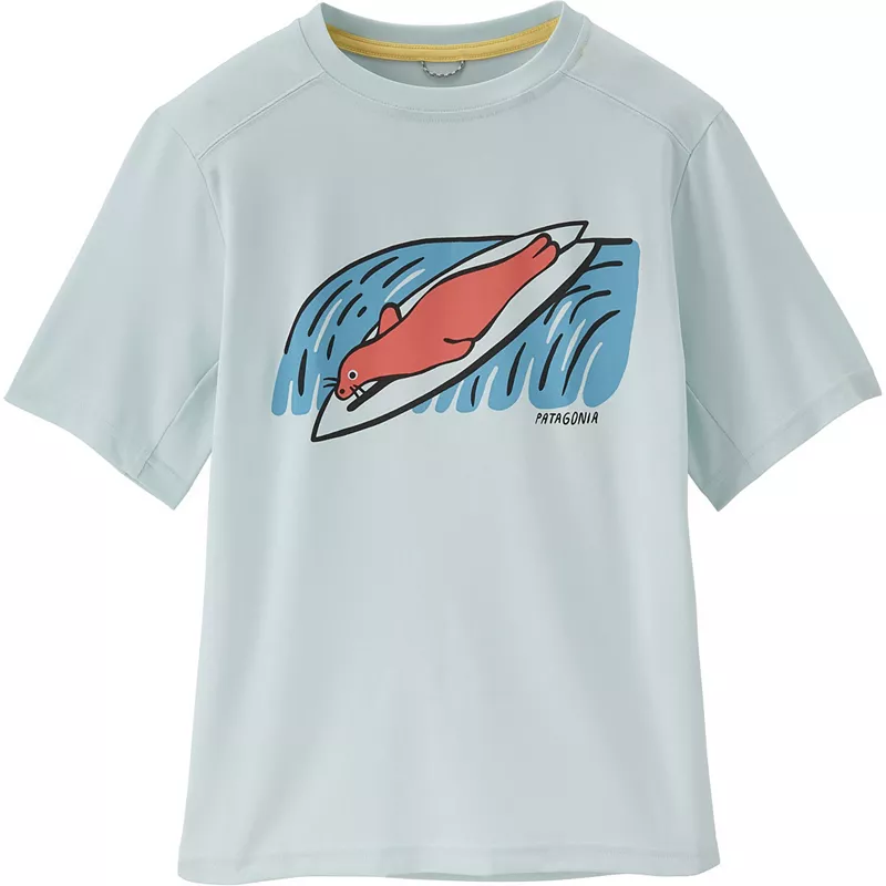 Детская футболка из плотного шелка Patagonia Capilene Cool, цвет Surf Seal/Wispy Green
Детская футболка из плотного шелка Patagonia Capilene Cool, цвет Surf Seal/Wispy Green