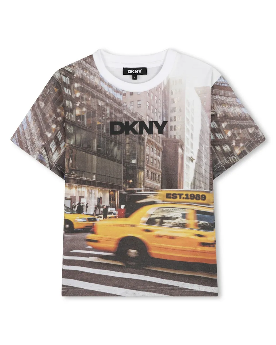 Детская футболка с коротким рукавом DKNY, белый
Детская футболка с коротким рукавом DKNY, белый