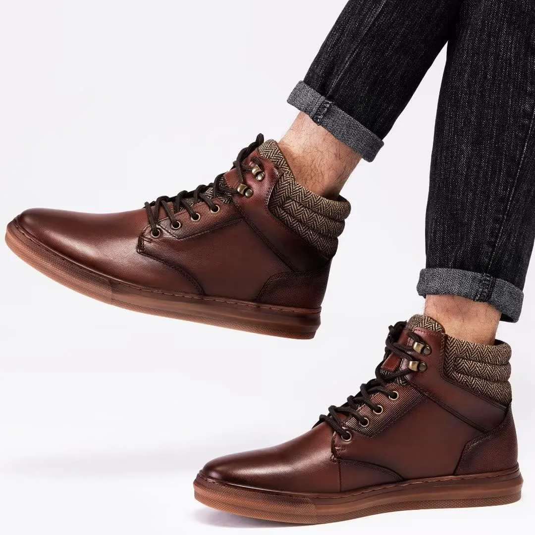 Кроссовки Arkbird, повседневные, кожаные ботинки Чака на шнуровке для мужчин, светло-коричневый
Кроссовки Arkbird, повседневные, кожаные ботинки Чака на шнуровке для мужчин, светло-коричневый