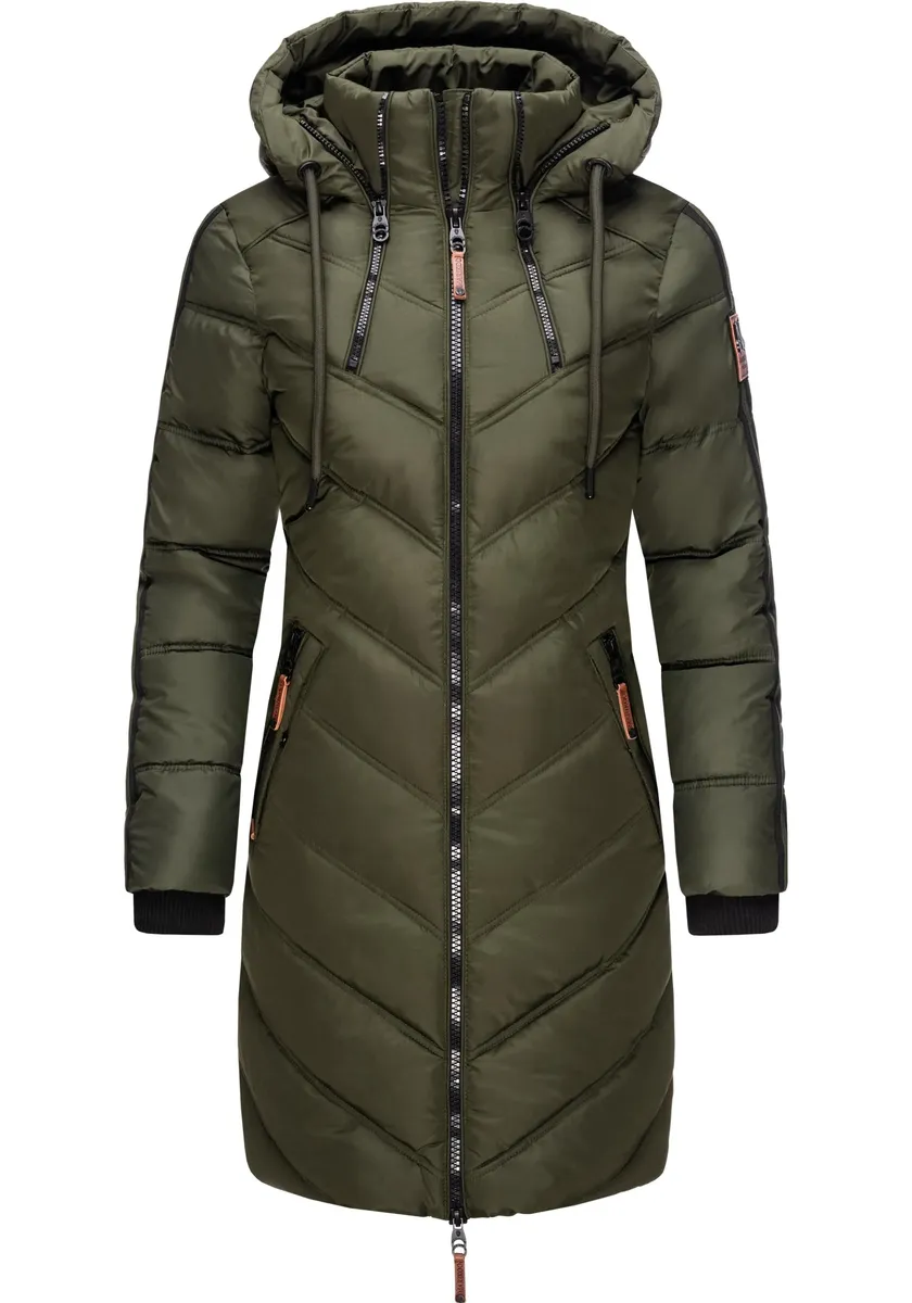 Зимнее пальто Marikoo "Армаса", модное женское зимнее стеганое пальто с капюшоном, зеленый
Зимнее пальто Marikoo "Армаса", модное женское зимнее стеганое пальто с капюшоном, зеленый