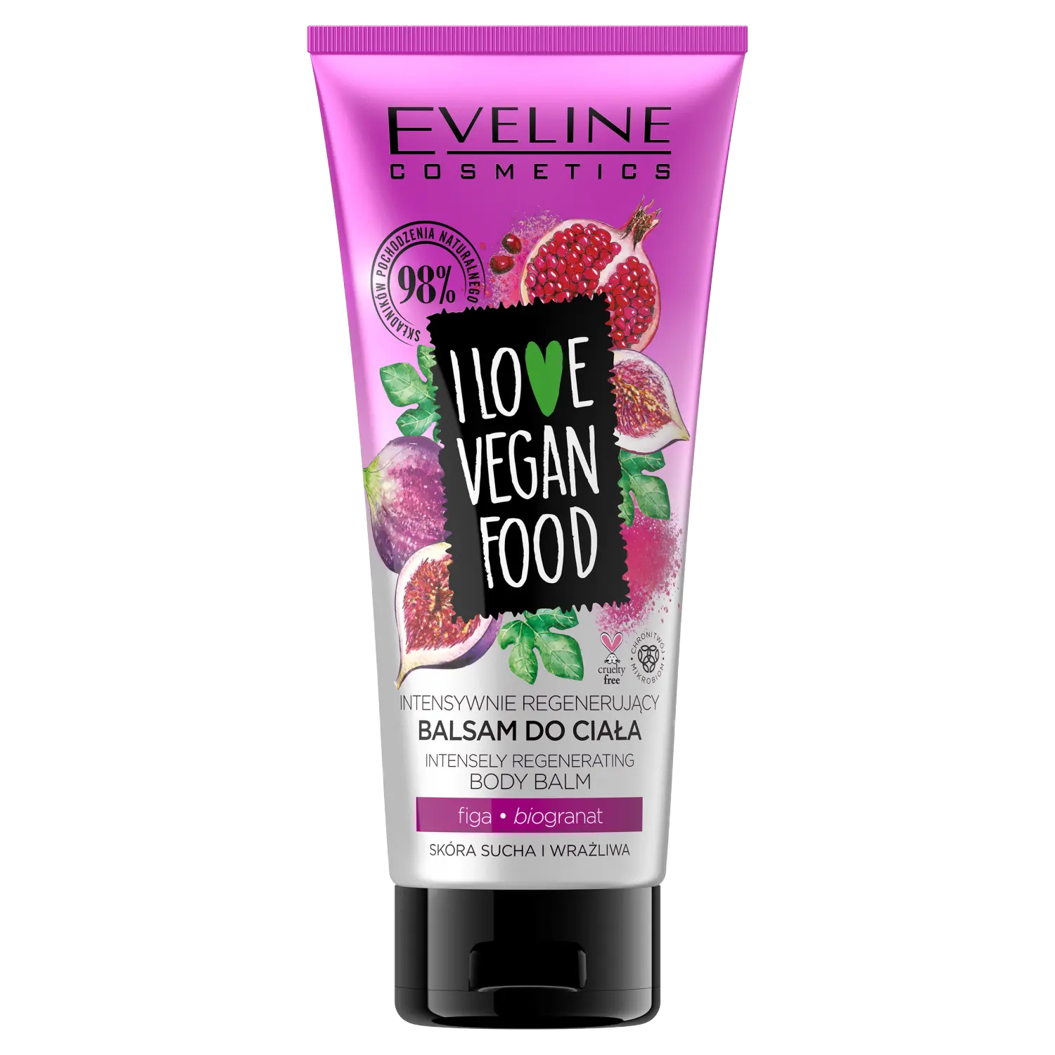Интенсивно регенерирующий бальзам для тела Eveline Cosmetics I Love Vegan Food, 175 мл
Интенсивно регенерирующий бальзам для тела Eveline Cosmetics I Love Vegan Food, 175 мл