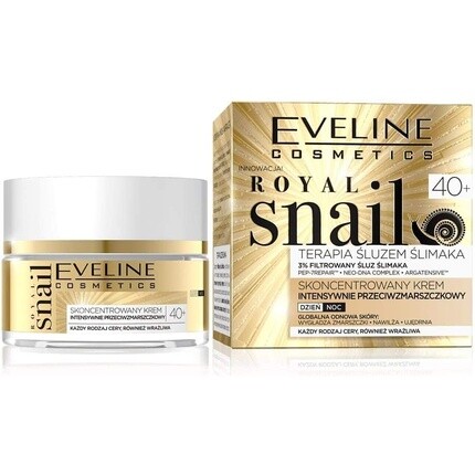 Cosmetics Royal Snail Интенсивный дневной/ночной крем против морщин 40+ 50мл, Eveline
Cosmetics Royal Snail Интенсивный дневной/ночной крем против морщин 40+ 50мл, Eveline