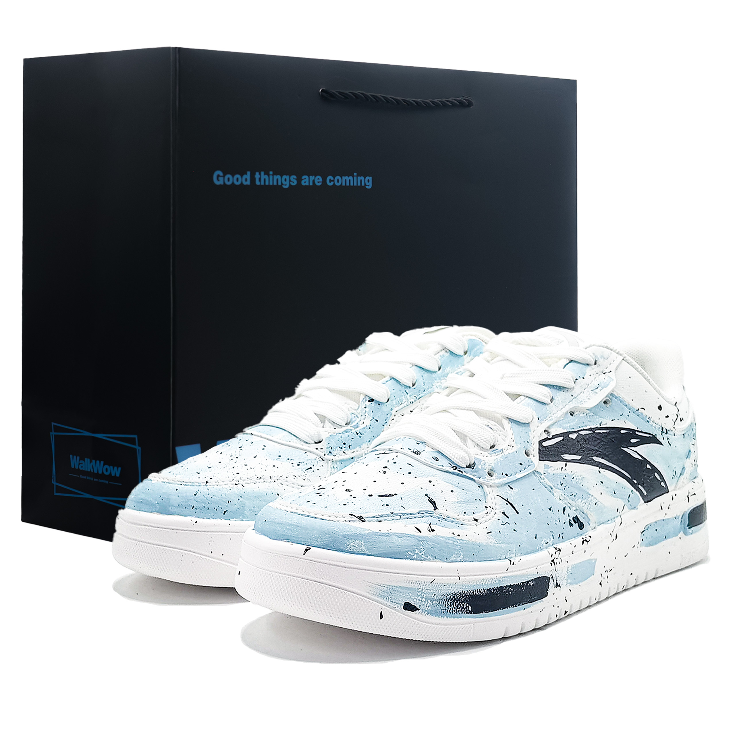 ANTA Комфортные противоскользящие амортизирующие низкие кроссовки для скейтбординга, мужские, белые, синие
ANTA Комфортные противоскользящие амортизирующие низкие кроссовки для скейтбординга, мужские, белые, синие