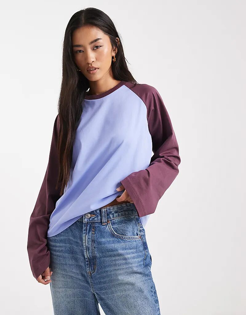 Футболка COLLUSION свободного кроя с рукавами реглан шоколадно-синего цвета
Футболка COLLUSION свободного кроя с рукавами реглан шоколадно-синего цвета