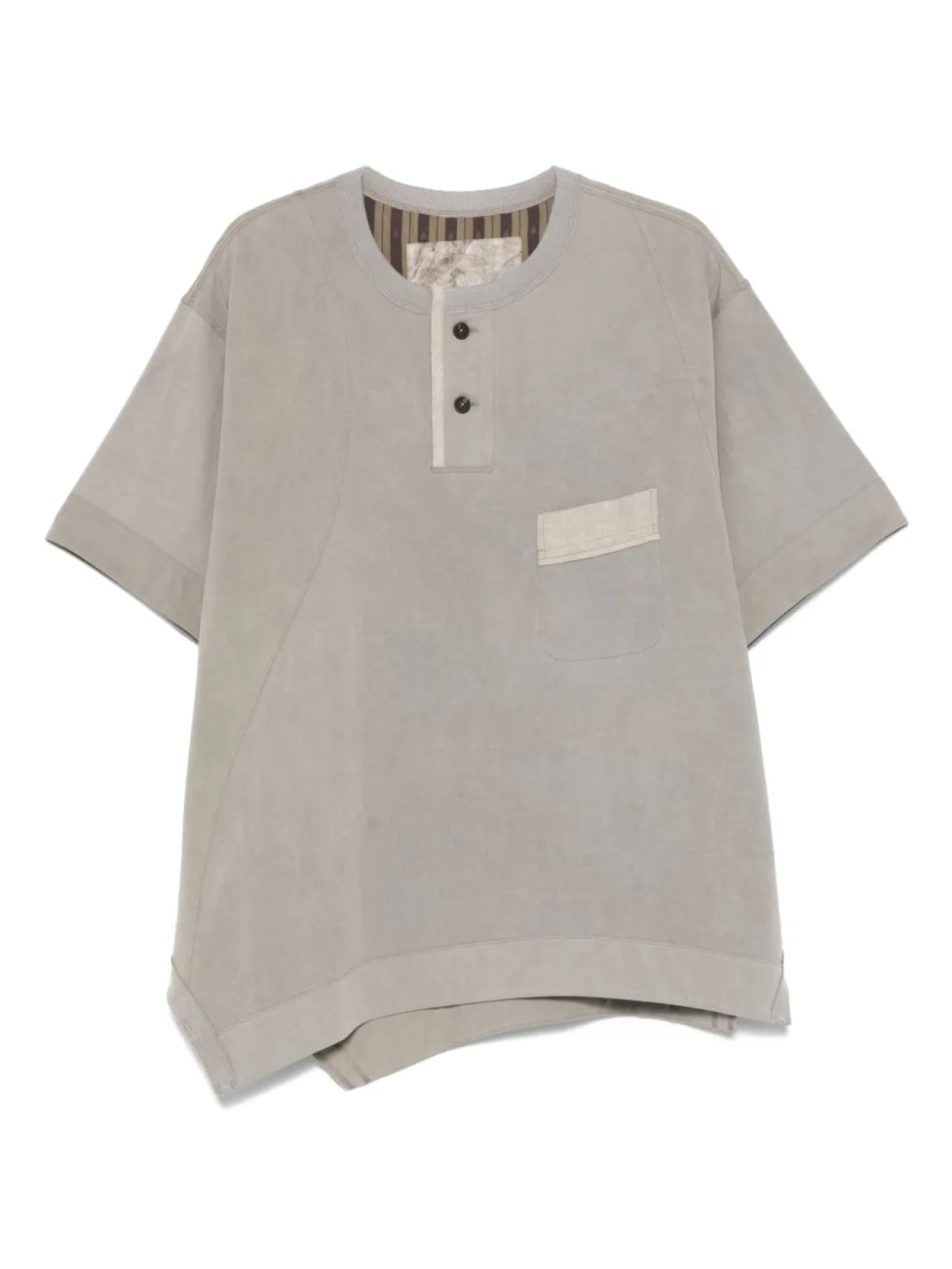 Футболка из хлопка Ziggy Chen, серый 
Футболка из хлопка Ziggy Chen, серый