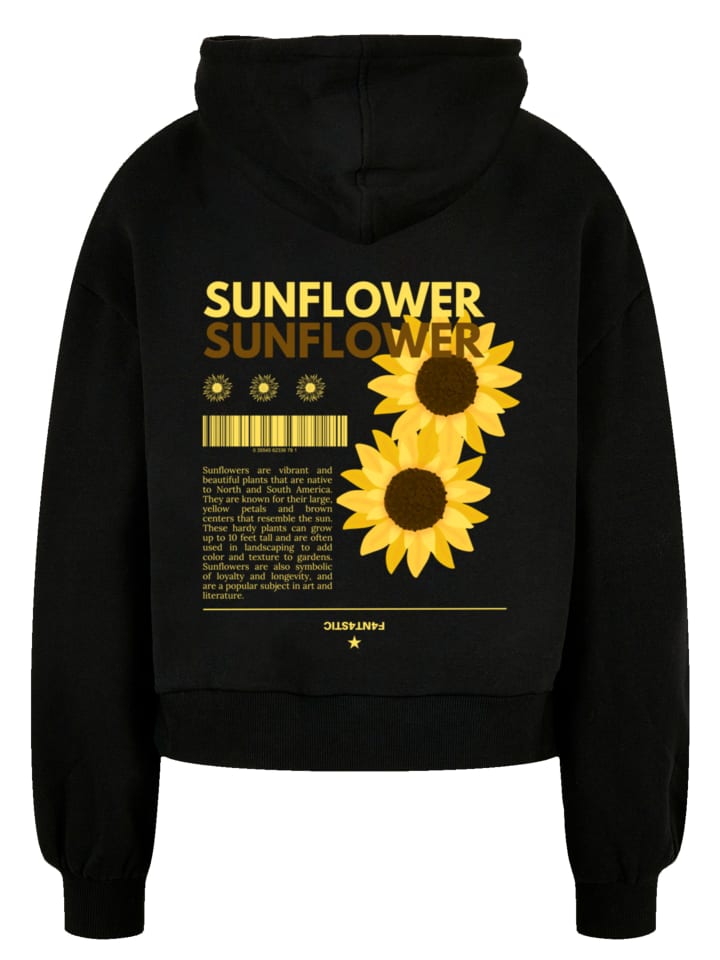 Женская толстовка свободного кроя с капюшоном из органического материала с рисунком подсолнуха черного цвета F4NT4STIC
Женская толстовка свободного кроя с капюшоном из органического материала с рисунком подсолнуха черного цвета F4NT4STIC