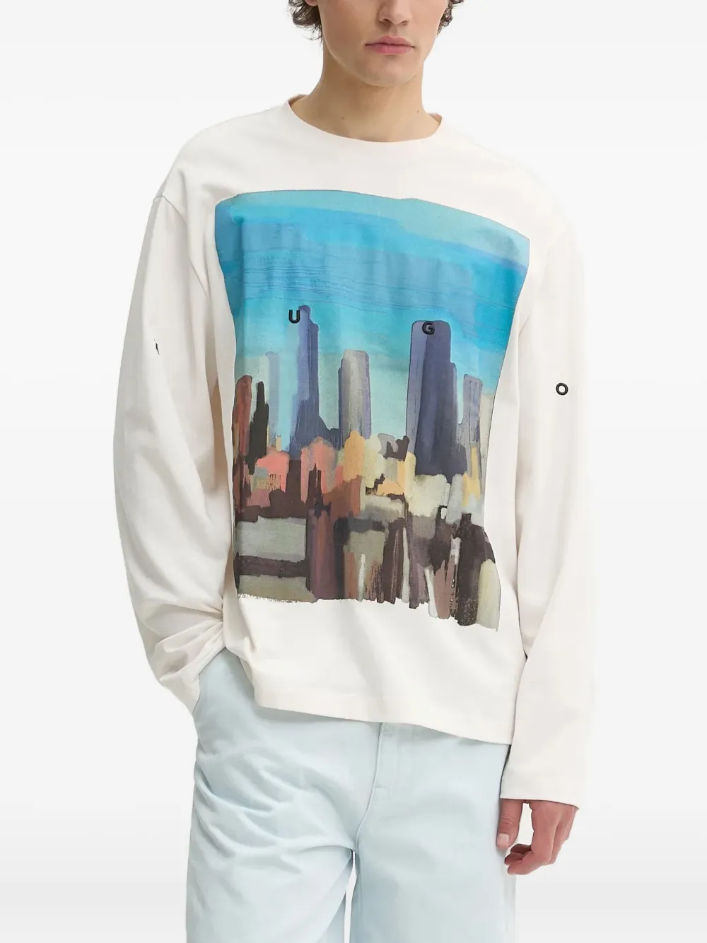 Футболка Cityscape с длинными рукавами HUGO, белый
Футболка Cityscape с длинными рукавами HUGO, белый