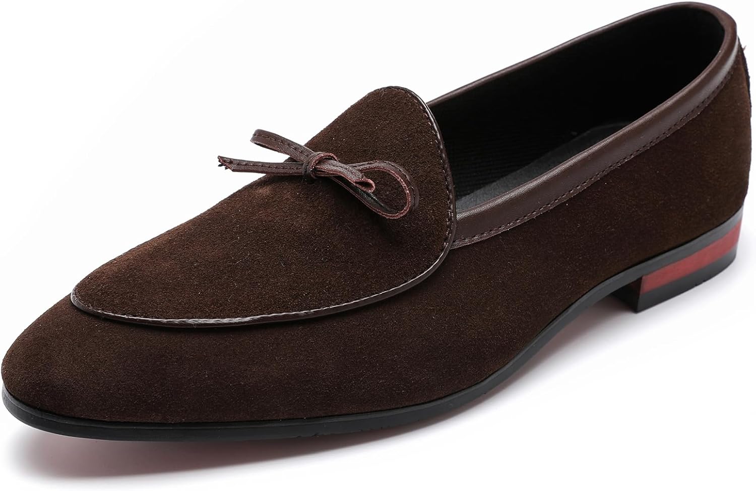 Мужские замшевые лоферы с бантом, повседневные слипоны, туфли под смокинг, модная обувь для свадьбы, вечеринки, выпускного Lossarye, коричневый
Мужские замшевые лоферы с бантом, повседневные слипоны, туфли под смокинг, модная обувь для свадьбы, вечеринки, выпускного Lossarye, коричневый