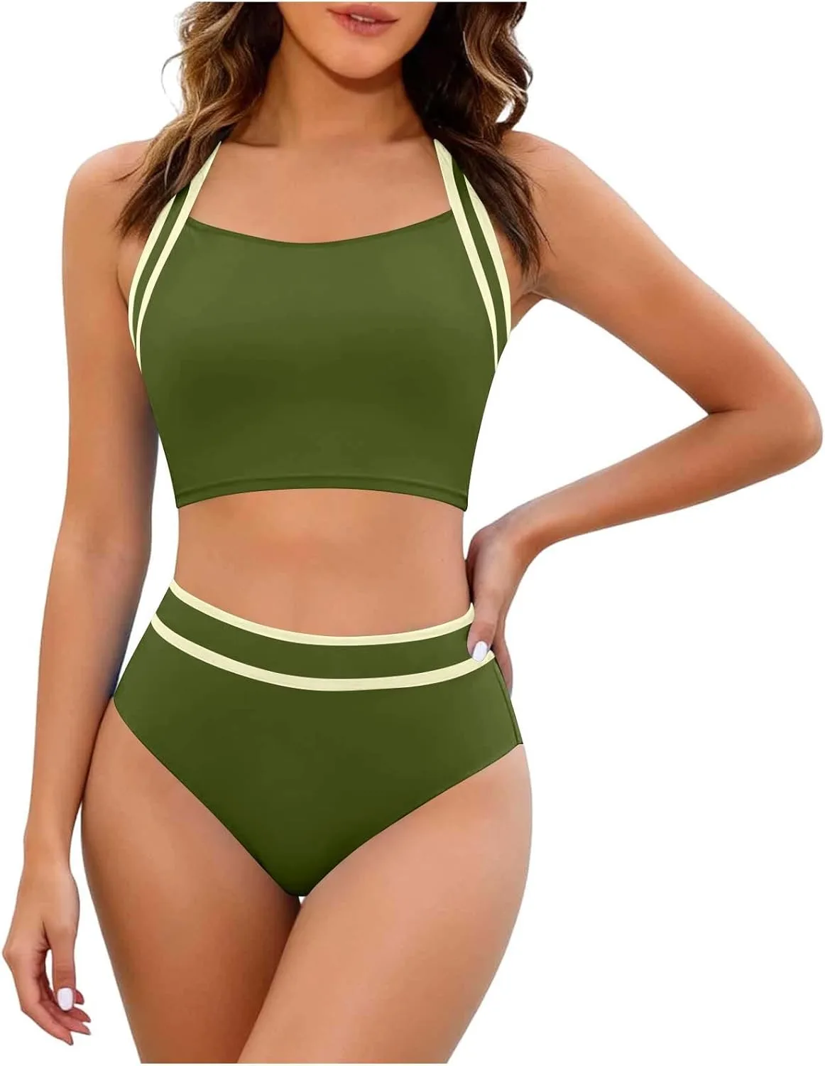 Женский купальник бикини High Waisted с цветными блоками
Женский купальник бикини High Waisted с цветными блоками