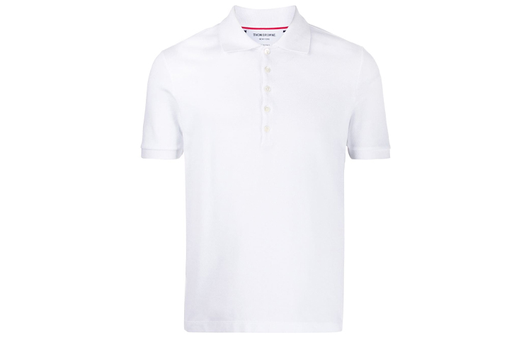 Поло-рубашка 4 Bar Piqué Thom Browne, белый
Поло-рубашка 4 Bar Piqué Thom Browne, белый