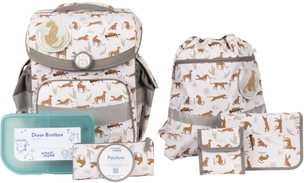 Школьная сумка SCHOOL-MOOD "Timeless, Nordic Collection, Leopard", световозвращающие поверхности, из переработанного материала, цвет Leopard
Школьная сумка SCHOOL-MOOD "Timeless, Nordic Collection, Leopard", световозвращающие поверхности, из переработанного материала, цвет Leopard