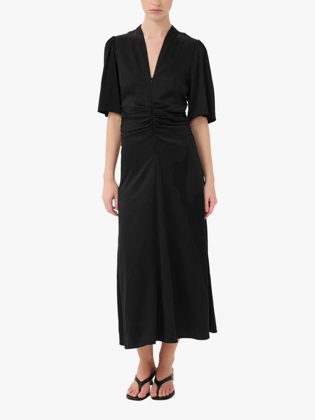 Платье миди Bianca с застежкой-молнией спереди и сборками Gestuz, Black
Платье миди Bianca с застежкой-молнией спереди и сборками Gestuz, Black