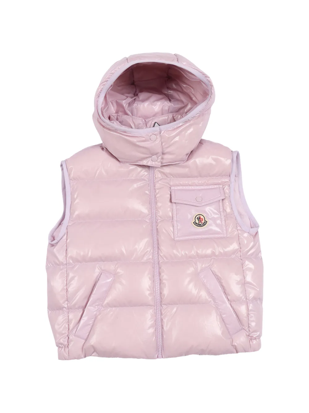 Утепленный жилет с капюшоном Moncler Enfant, розовый
Утепленный жилет с капюшоном Moncler Enfant, розовый