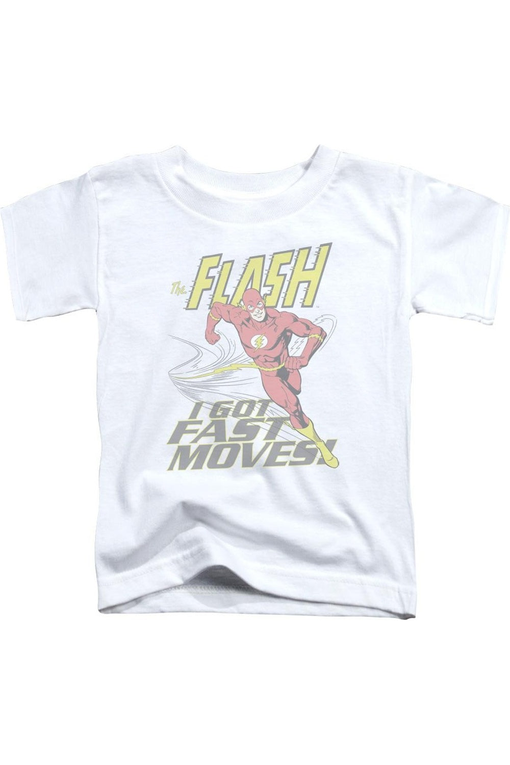 Футболка для малышей DC Comics Flash с принтом "Быстрое движение" Gildan, белый 
Футболка для малышей DC Comics Flash с принтом "Быстрое движение" Gildan, белый