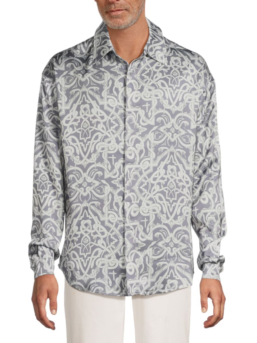 Рубашка с принтом RTA, цвет Grey Exotic 
Рубашка с принтом RTA, цвет Grey Exotic