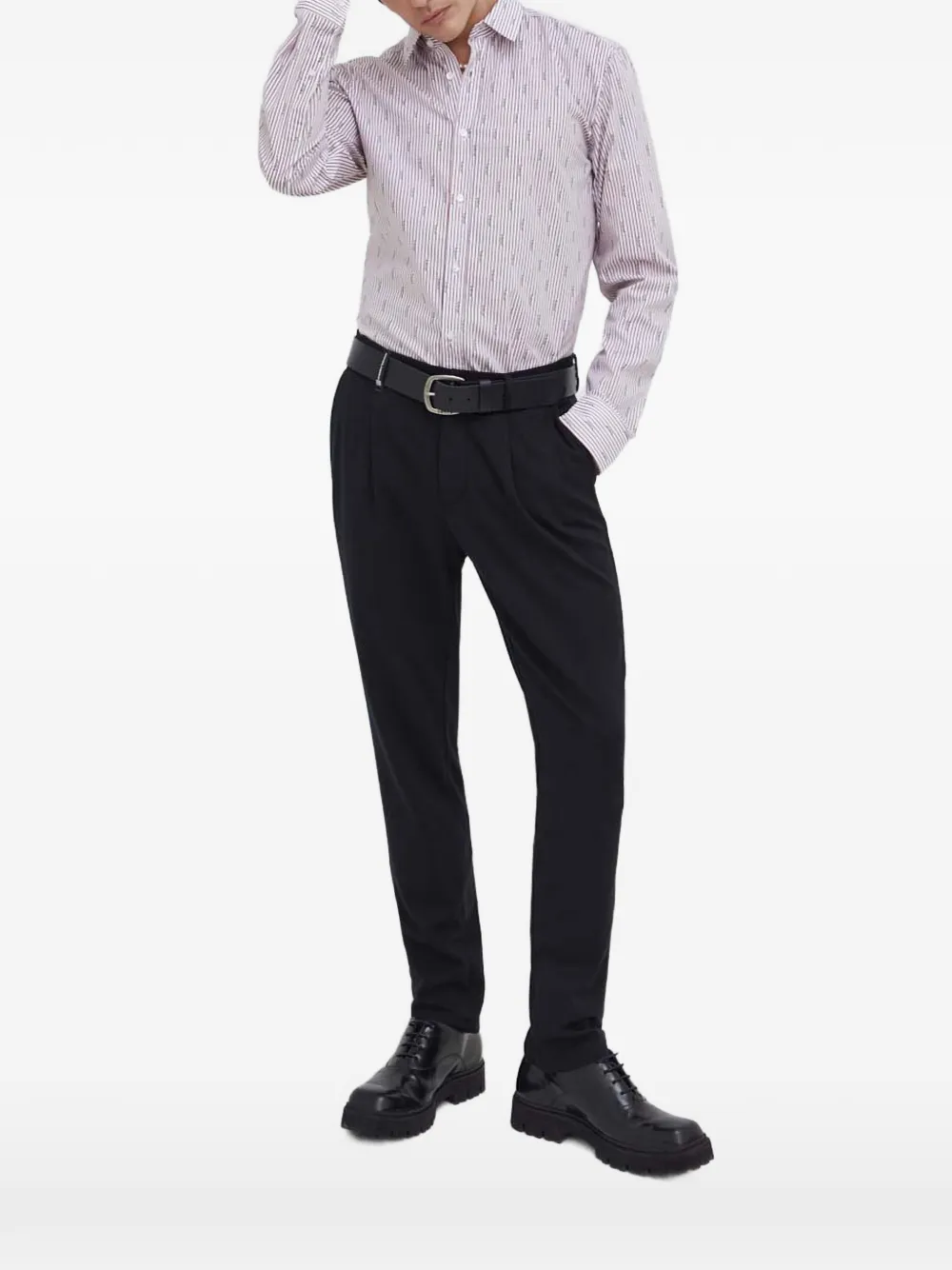 Рубашка в полоску с логотипом Hugo, белый
Рубашка в полоску с логотипом Hugo, белый