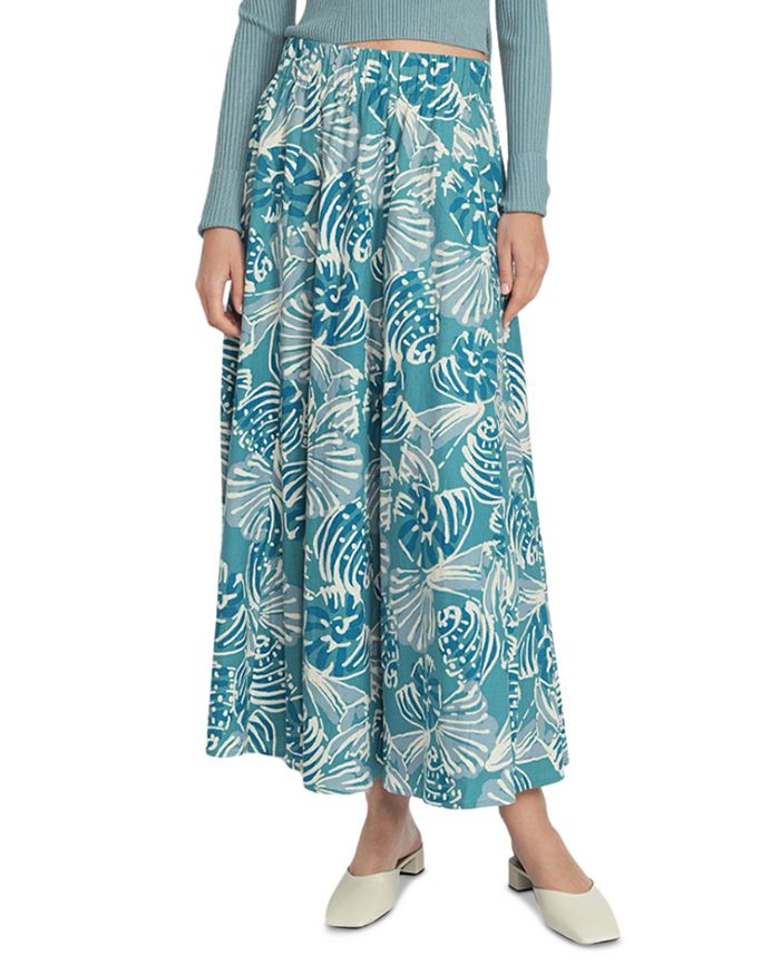 Льняная юбка с панелями Point, синий
Льняная юбка с панелями Point, синий