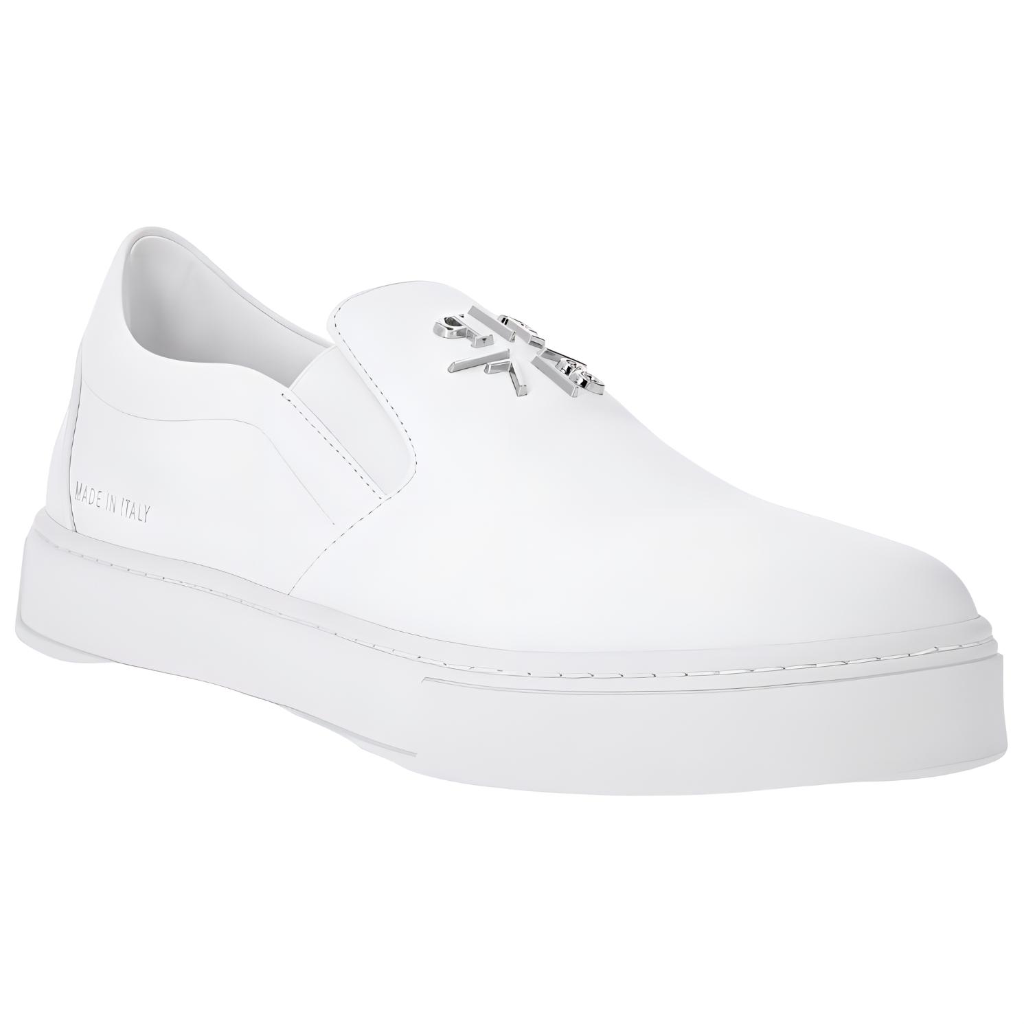 Слипоны с логотипом-пластиной PHILIPP PLEIN
Слипоны с логотипом-пластиной PHILIPP PLEIN