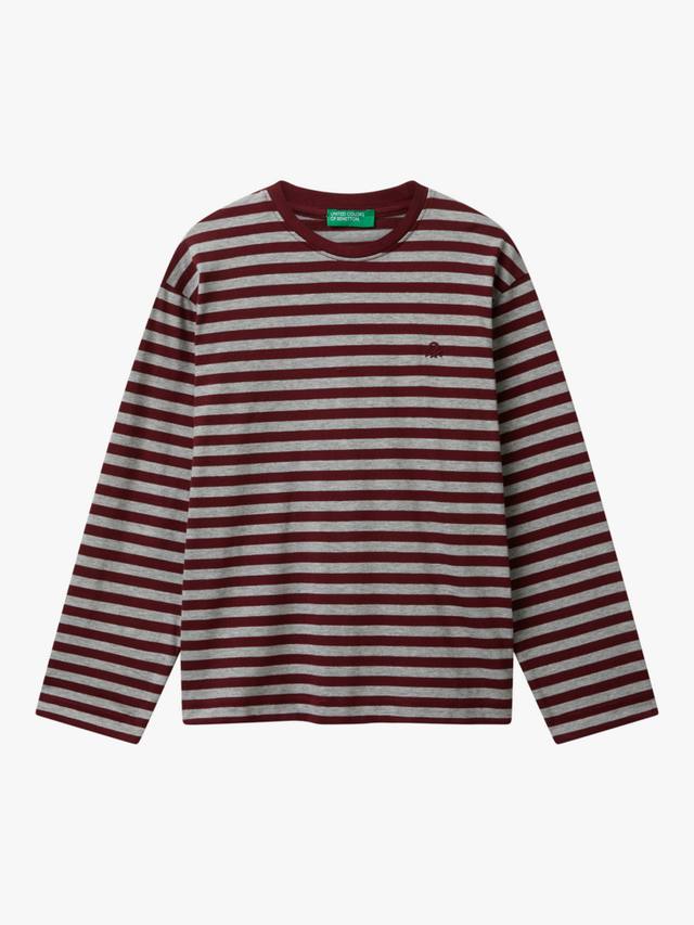 Детская футболка с длинным рукавом и полосками из хлопка Benetton
Детская футболка с длинным рукавом и полосками из хлопка Benetton